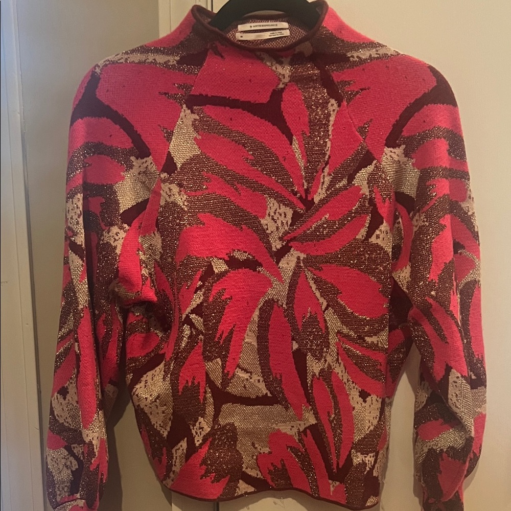 Women's Pink Patterned Sweater